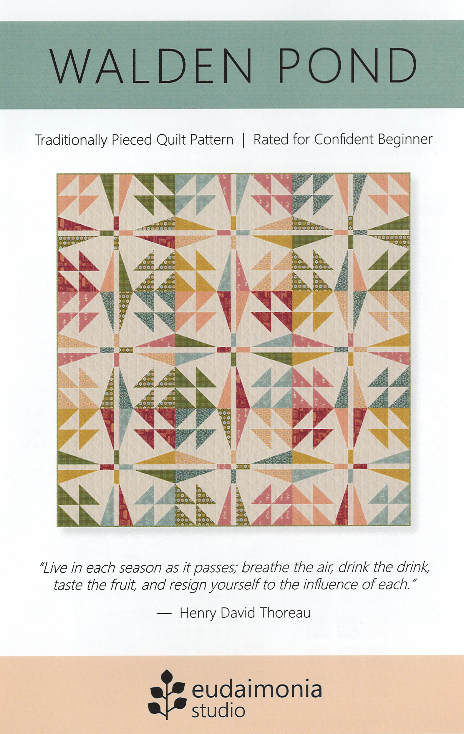 Walden Pond Quilt Pattern by Brooke Shankland