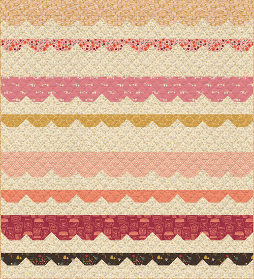 Sweet Scallops Quilt Kit featuring Summer Homestead