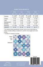 Fabric Requirements for Winter Garden Quilt Pattern by Running Stitches Quilts