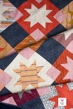 North Star Quilt Pattern by Quilty Love | Modern Fat Quarter Star Quilt Pattern