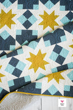 Night Stars Quilt Pattern by Quilty Love | Modern Star & Fat Quarter Quilt Pattern