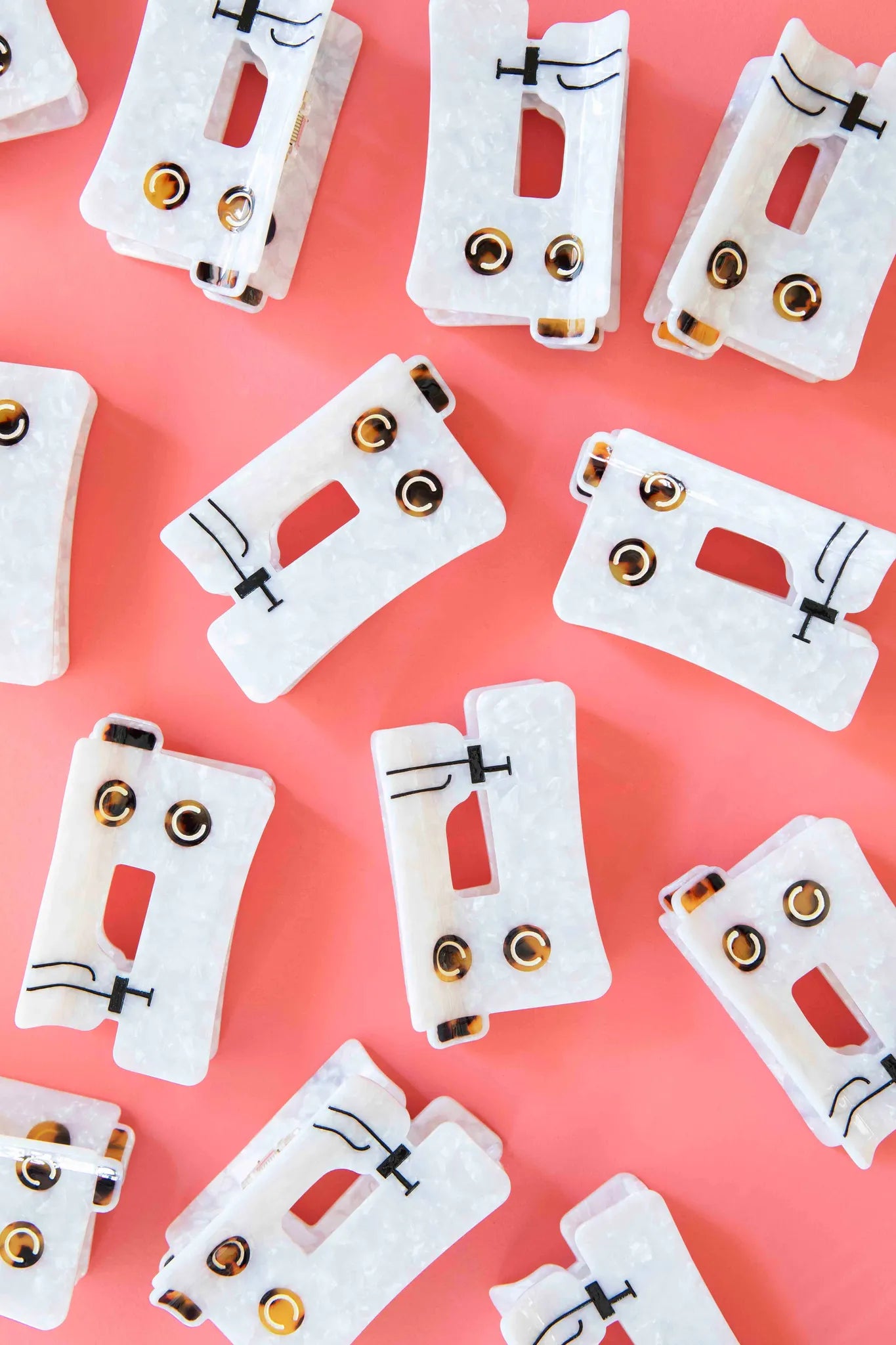 Sewing Machine Hair Clips by Sarah Hearts