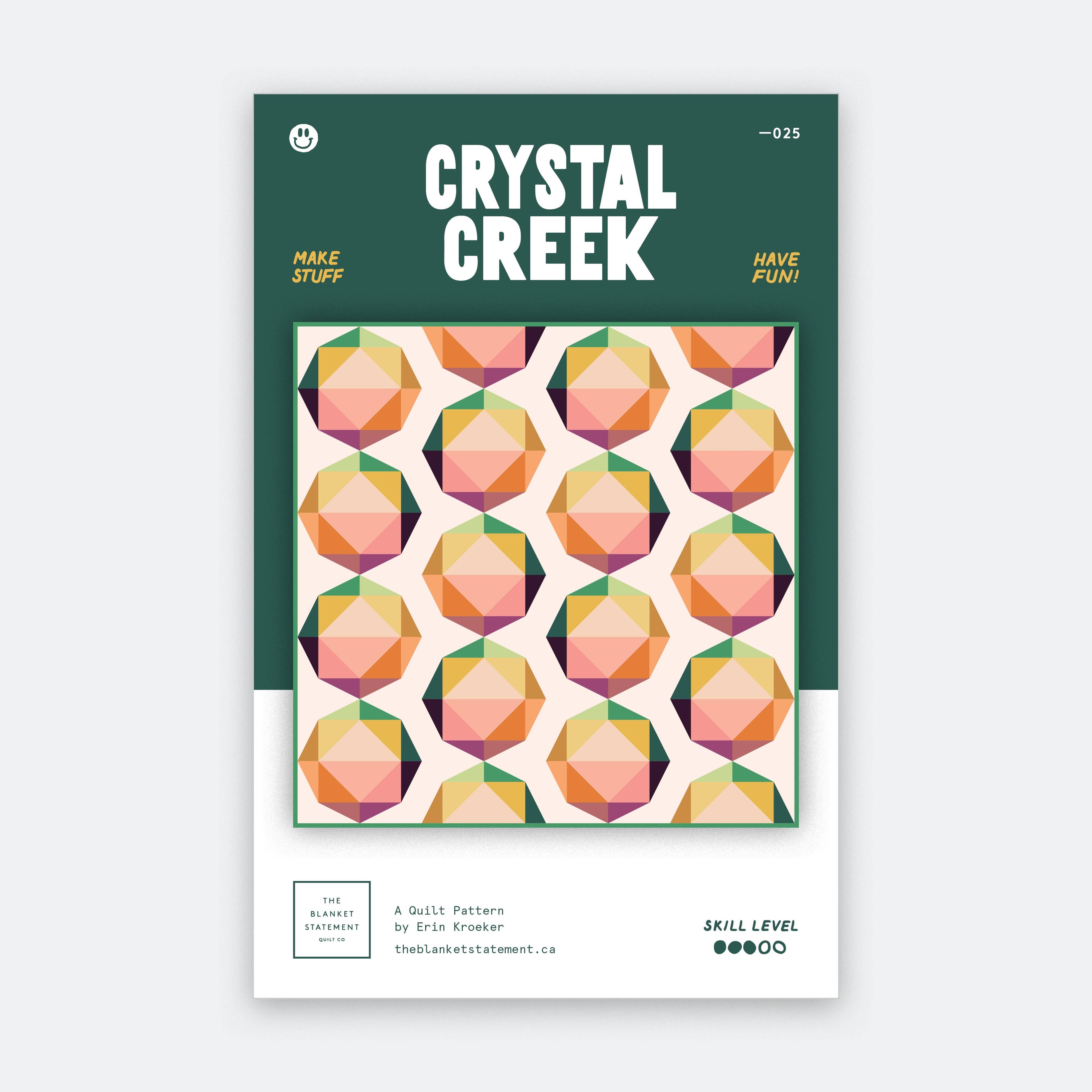 Crystal Creek Quilt Pattern by The Blanket Statement Co