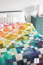 Scrappy Gems Quilt Pattern by Quilty Love | Fat Quarter & Stash Buster Quilt Pattern