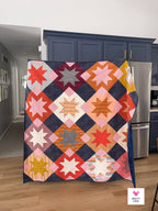 North Star Quilt Pattern by Quilty Love | Modern Fat Quarter Star Quilt Pattern