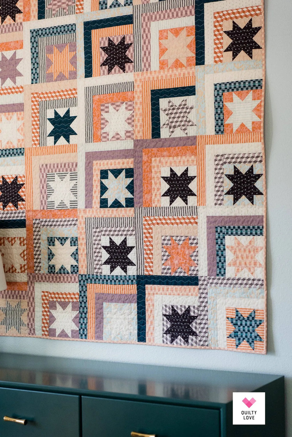 Log Cabin Stars by Quilty Love
