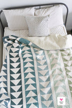 Flying Quilt Pattern by Quilty Love | Modern Flying Geese Quilt Pattern