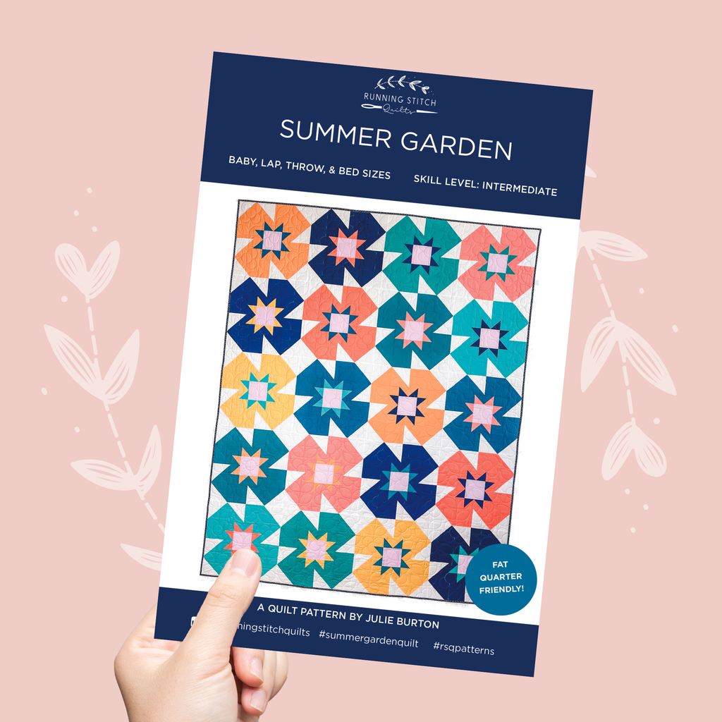 Summer Garden Quilt Pattern - Running Stitch Quilts