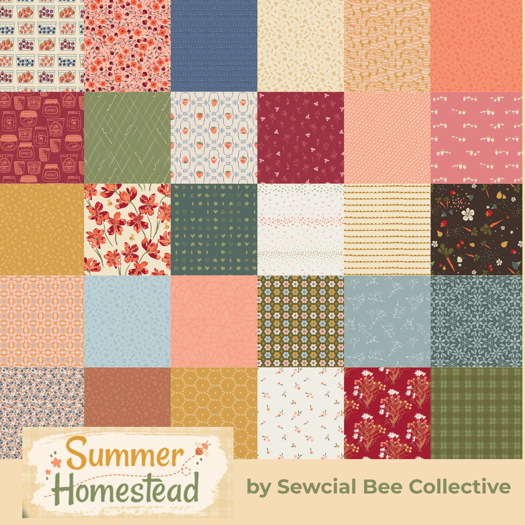 Summer Homestead 10"  Fabric Wonders - Sewcial Bee Collected for Art Gallery Fabrics