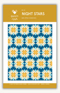 Night Stars Quilt Pattern by Quilty Love | Modern Star & Fat Quarter Quilt Pattern