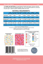 Fabric Requirements for Simple Joys Quilt Pattern by Then Came June