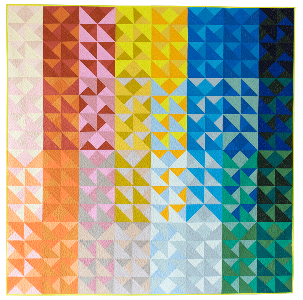 Color Chaos Quilt Pattern - Printed