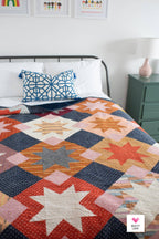 North Star Quilt Pattern by Quilty Love | Modern Fat Quarter Star Quilt Pattern
