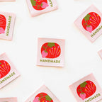 Sarah Hearts Tomato Pin Cushion Handmade Sew In Labels