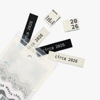 Circa 2026 woven labels for handmade clothing and quilt projects.