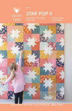 Star Pop II quilt pattern booklet cover by Emily of Quilty Love