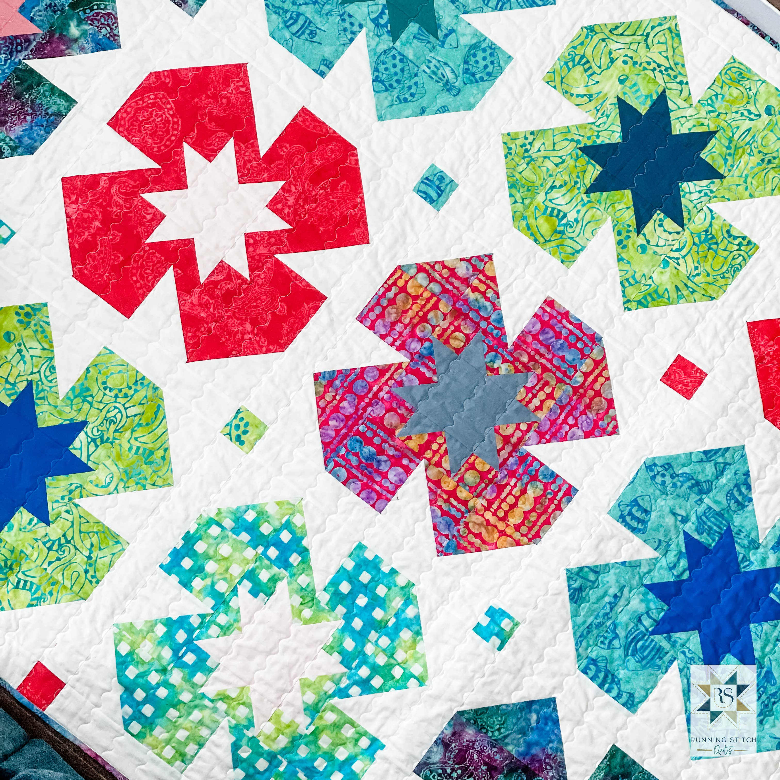 Summer Garden Quilt Pattern - Running Stitch Quilts