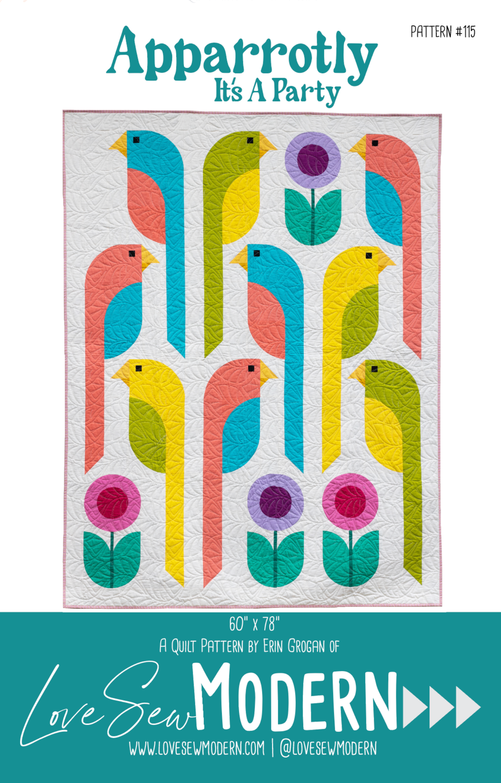 Apparrotly It's A Party Quilt Pattern - Love Sew Modern