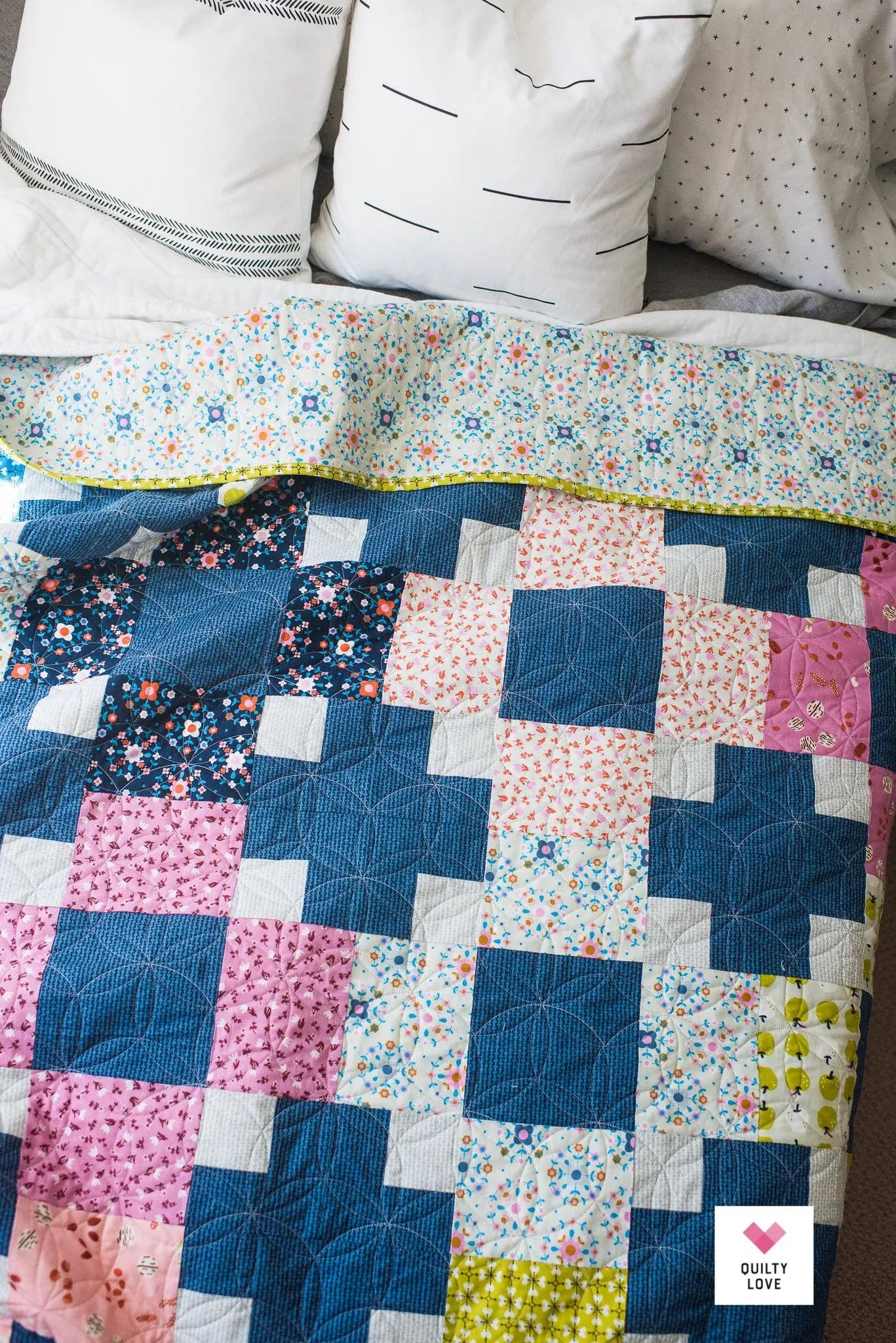 Precut friendly Hopscotch II Quilt by Quilty Love