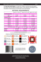 Fabric Requirements for Nova Star Quilt Pattern by Then Came June