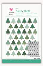 Quilty Trees Quilt Pattern by Quilty Love | Modern Tree Quilt Pattern