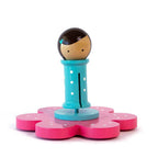 flower spindle in pink by doohikey designs