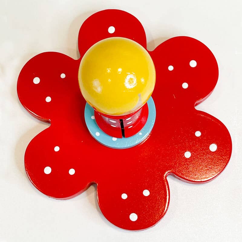 flower spindle in red by doohikey designs