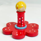flower spindle in red by doohikey designs