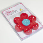 flower spindle in red by doohikey designs