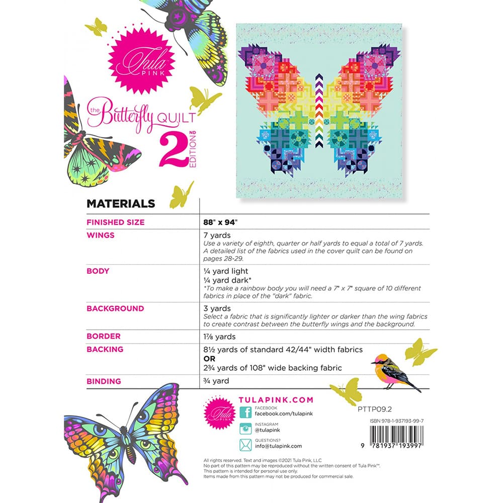 The Butterfly Pattern 2nd Edition by Tula Pink