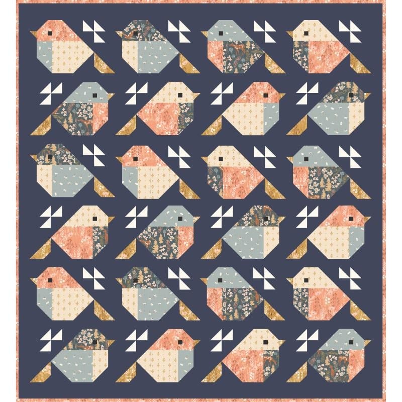 Sparrows beginner-friendly scrappy quilt pattern by Pen + Paper Patterns